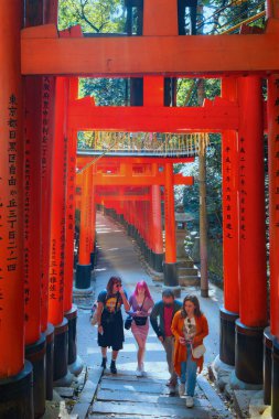 Kyoto 'daki Fushimi Inari-Taisha tapınağı binlerce torii kapısının oluşturduğu bir yolun simgesidir. 