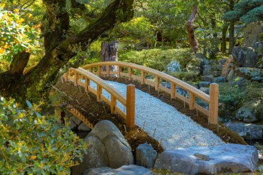 Kyoto İmparatorluk Sarayı ve Kyoto, Japonya 'da Gonaitei bahçesi.