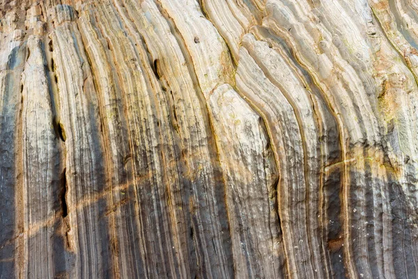 Bellezza Naturale Consistenza Delle Formazioni Rocciose Stratificate Sfondo Sabbioso Organico — Foto Stock