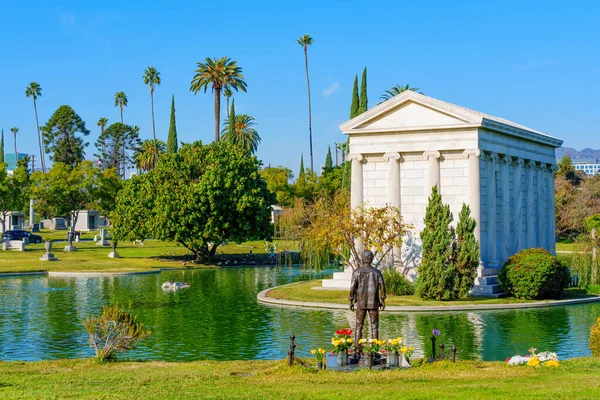 stock image LOS ANGELES, CALIFORNIA - DECEMBER 20, 2022: Hollywood Forever Cemetery at Santa Monica Boulevard