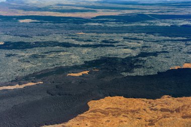 Hawaii 'deki Taşlaşmış Lavlar ve Yaşamsız Volkanik Arazi