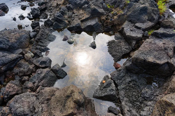 Schönheit Und Kraft Der Natürlichen Welt Hawaiis Wenn Die Sonnenstrahlen — Stockfoto