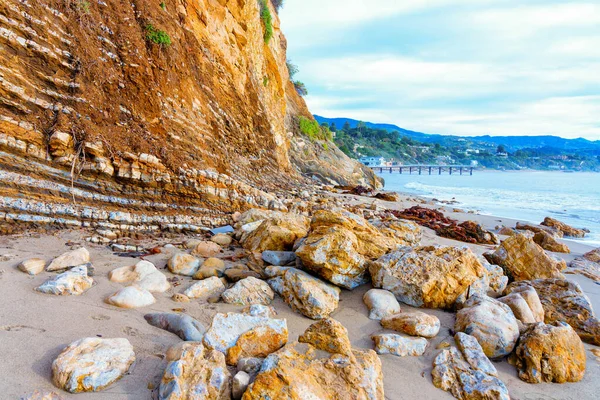Καλιφόρνια Ακτογραμμή Διαθέτει Μαζικούς Σχηματισμούς Βράχων Βραχώδη Ακτή Και Όμορφα — Φωτογραφία Αρχείου