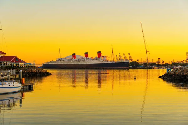 Los Angeles Californië December 2022 Queen Mary Ship Hotel Long — Stockfoto