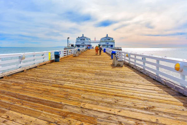 Los Angeles California Gennaio 2023 Atmospheric View Malibu Pier Malibu — Foto Stock