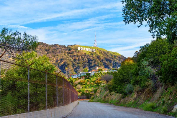 Los Angeles Kalifornia December 2022 Iconic Hollywood Sign Seen Residential — Stock Fotó