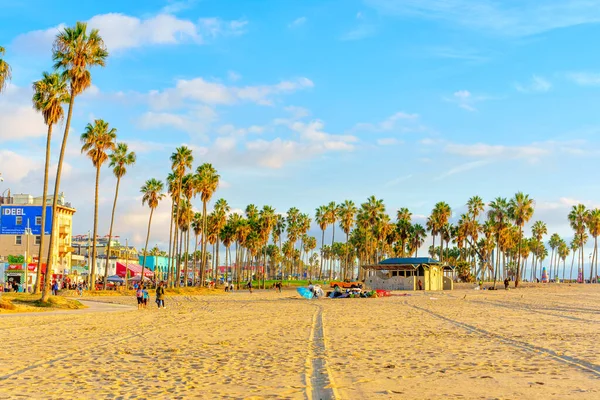 Los Angeles Californie Décembre 2022 Journée Hiver Chargée Venice Beach — Photo