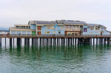 Santa Barbara, California - April 20, 2024: Museum of Natural History Sea Center with Reflection clipart