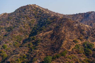 Vahşi Yangından Sonra Runyon Kanyonu 'nda itfaiyeciler