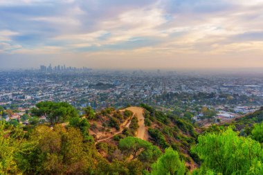 Griffith Park ve Los Angeles Şehri 'nin Geniş Görüş Alanı