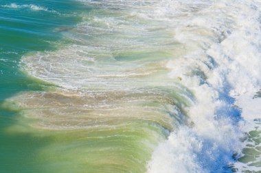 Okyanus Dalgaları Oceanside Sahili, Kaliforniya