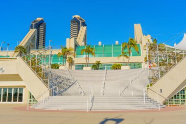 San Diego, Kaliforniya - 14 Ocak 2025 San Diego Kongre Merkezi 'nde çarpıcı mimari