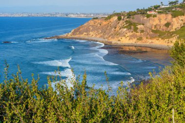 Palos Verdes Emlak Sahil Koruma Alanından çarpıcı Sahil Manzarası, Kaliforniya