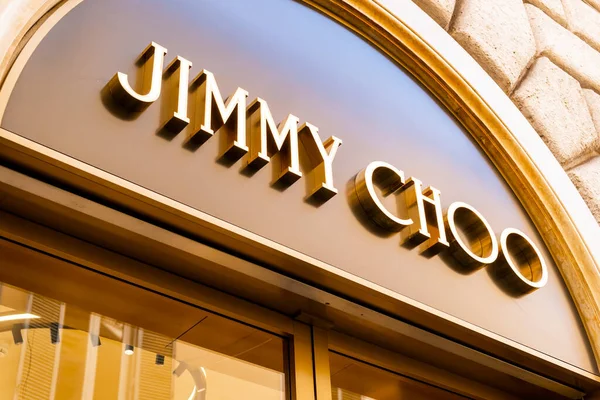 Jimmy Choo Módní Obchod Římě Slavný Luxusní Butik Celém Světě — Stock fotografie