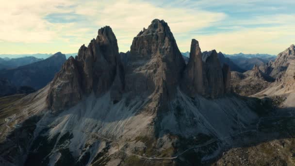 Capture Beleza Deslumbrante Dos Alpes Italianos Com Uma Vista Aérea — Vídeo de Stock