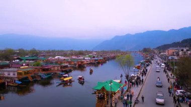 Kaşmir Vadisi Gulmarg, Dal Gölü, Nishat Bahçesi ve İHA 'dan Lale Bahçesi Manzarası