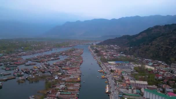 Vacker Utsikt Kashmir Valley Gulmarg Dal Lake Nishat Garden Och — Stockvideo
