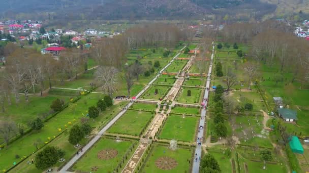 Hermosa Vista Valle Cachemira Gulmarg Lago Dal Jardín Nishat Jardín — Vídeos de Stock