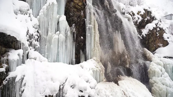 stock image Heavy Snowfalls in Kashmir Valley Drone View  