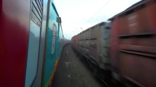 Indian Railway Beautiful Journey Vremea Minunată — Videoclip de stoc