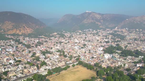 Aerial View Alwar City Shoot Dji Mini 3Pro — Stock Video