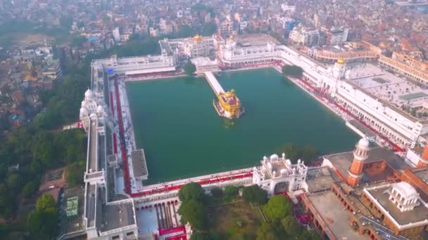 Amritsar Paňdžáb Indie Prosince 2023 Zlatý Chrám Známý Také Jako — Stock video