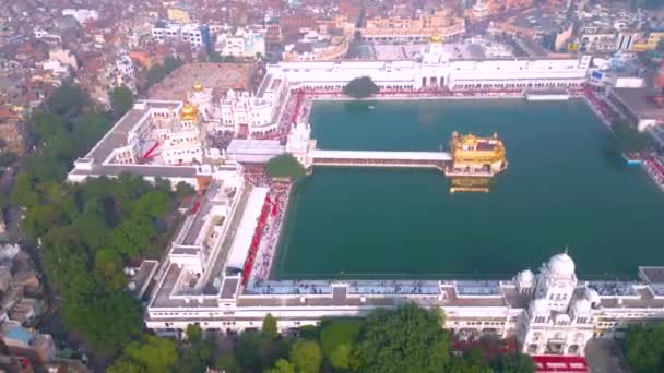 Amritsar Punjab Índia Dezembro 2023 Templo Ouro Também Conhecido Como — Vídeo de Stock