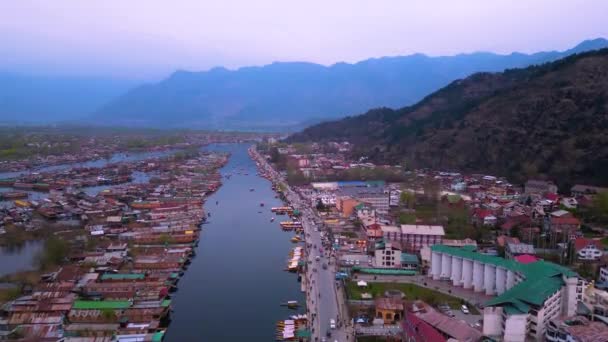 Srinagar Jammu Cachemira India Marzo 2023 Dal Lake View Desde — Vídeos de Stock