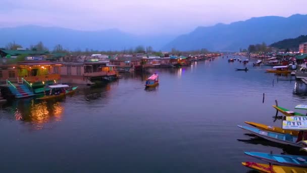 Srinagar Jammu Kašmír Indie Března 2023 Dal Lake View Drone — Stock video