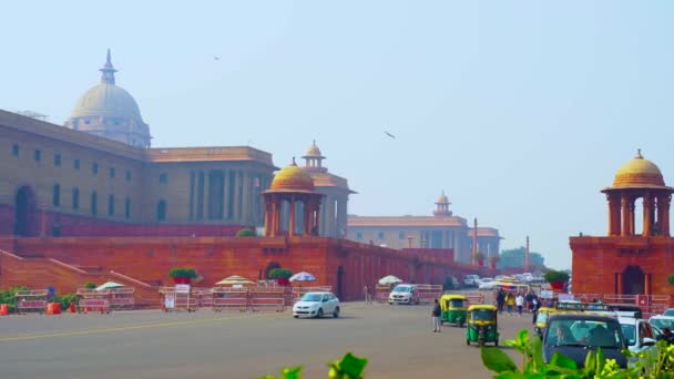 Rashtrapati Bhavan Dom Prezydenta Największego Świecie — Wideo stockowe