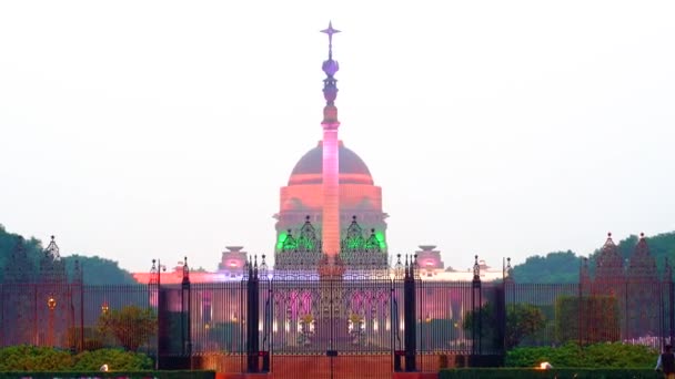ラシュトラパティ バヴァン 世界最大の大統領の本拠地 — ストック動画