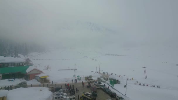 Prachtig Uitzicht Kasjmir Met Sneeuwval Jammu Kasjmir India — Stockvideo