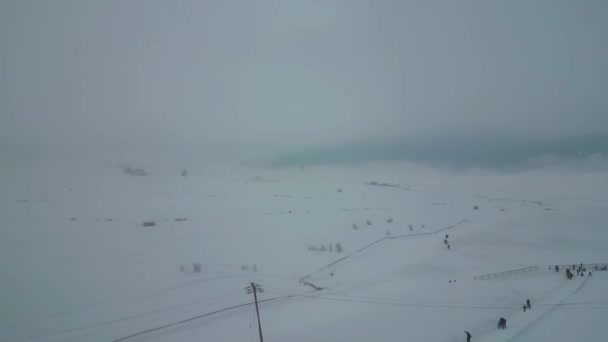 Bella Vista Del Kashmir Con Nevicate Jammu Kashmir India — Video Stock
