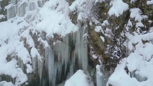 Vacker Utsikt Över Kashmir Med Snöfall Jammu Och Kashmir Indien — Stockvideo