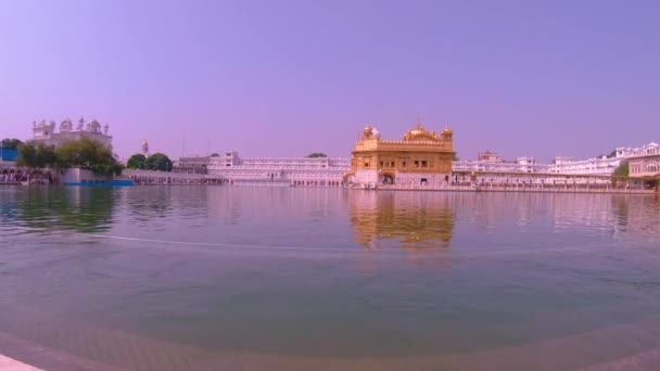 Gouden Tempel Een Gurdwara Gelegen Stad Amritsar Punjab India — Stockvideo