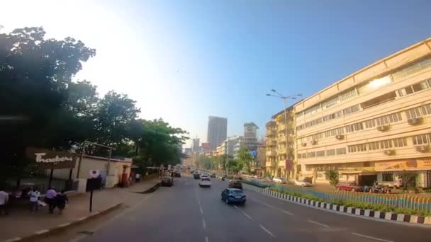 Mumbai Darshan Mennessä Kaksinkertainen Daker Bussi — kuvapankkivideo