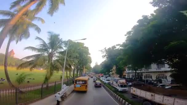 Mumbai Darshan Med Dubbel Daker Buss — Stockvideo