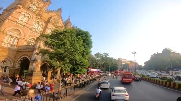 Mumbai Darshan Con Double Daker Bus — Video Stock