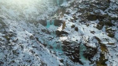 Manali Dağı Yeşil Arazi Hava Manzarası Citi ve Snow Hills Kokser ve Sonmarg 