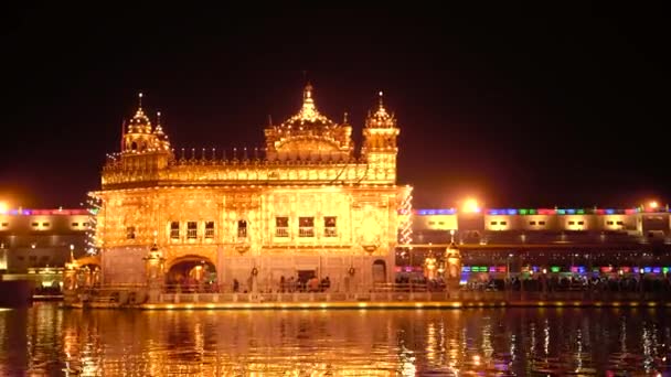 Altın Tapınak Amritsar Hindistan Sri Harimandir Sahib Amritsar Altın Tapınak — Stok video