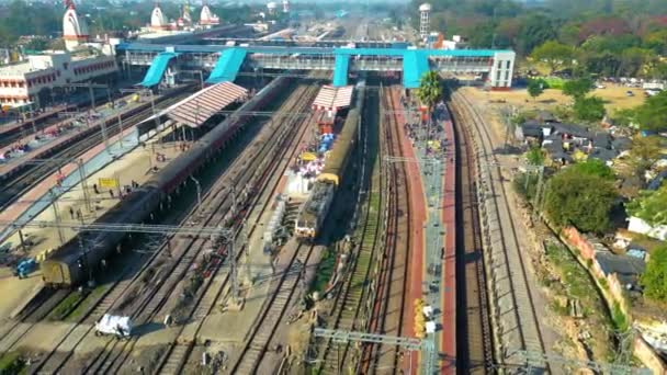 Varanashi 기차역 무인비행기 기차역의 — 비디오