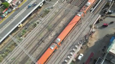 Vande Bharat Treni 'nin hava görüntüsü