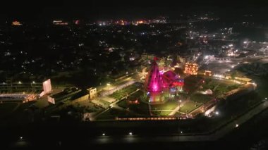 Somnath Tapınağı 'nın havadan görünüşü, Hint Tapınağı Mimarisi Lord Shiva' nın Tapınakları.,