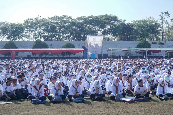 Semarang Indonésie Août 2019 Accueillant Nouveaux Étudiants Université Diponegoro Organisé — Photo