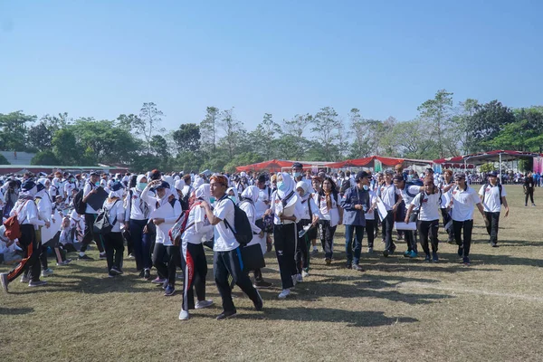 Semarang Indonésie Août 2019 Accueillant Nouveaux Étudiants Université Diponegoro Organisé — Photo