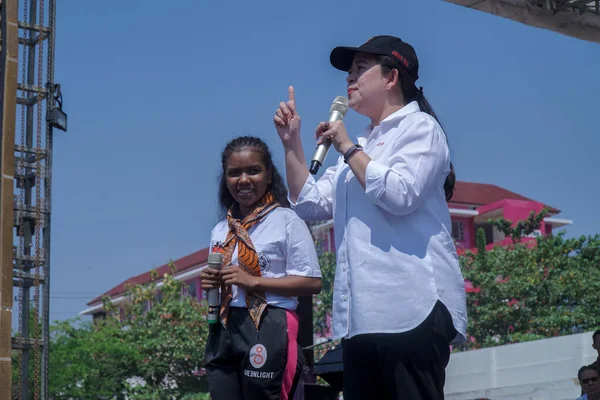 Koordinierender Minister Menko Für Menschliche Entwicklung Und Kultur Pmk Puan — Stockfoto