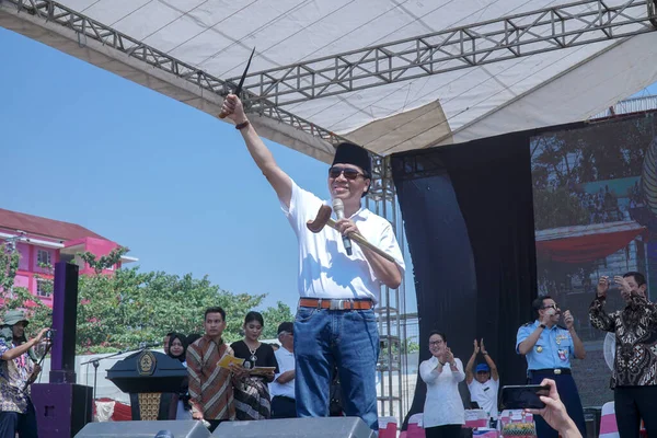 Semarang Indonésia Agosto 2019 Chanceler Universidade Diponegoro Prof Yos Johan — Fotografia de Stock