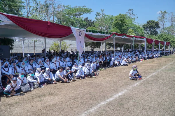 Semarang Indonésia Agosto 2019 Recebendo Novos Alunos Universidade Diponegoro Realizou — Fotografia de Stock