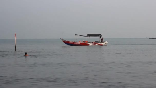 Semarang Indonesia Maret 2023 Tempat Wisata Pantai Tirang Kota Semarang — Stok Video