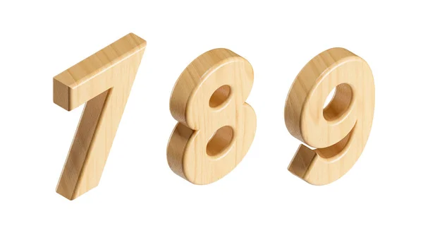木で作られた文字や数字 白地に隔離された木製のアルファベットの3Dイラスト — ストック写真